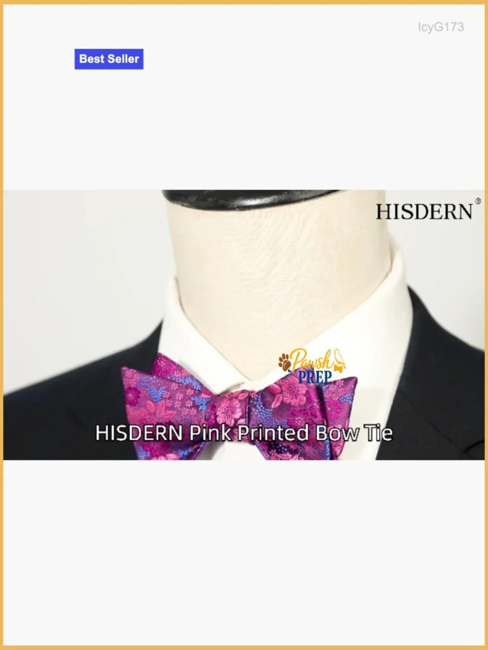 Self-Tie Bow Tie and Pocket Square Set, Polyester Formal Accessories